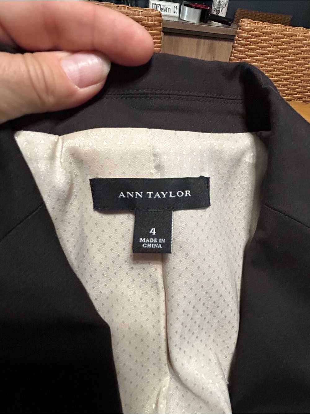 Ann Taylor dark Brown Tailored Blazer Jacket - Picture 5 of 12
